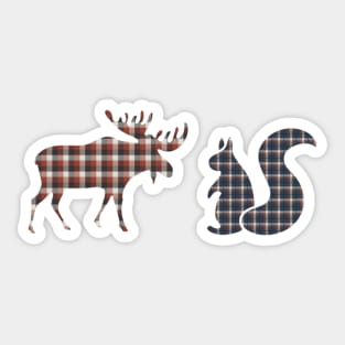 Winchesters Moose and Squirrel Sticker